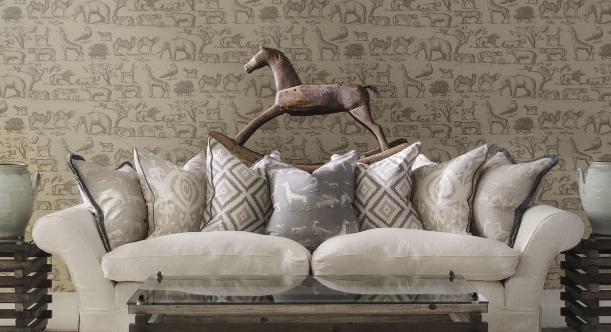 2870 egerton sofa in trek linen with cushions in kingdom storm glacier storm volcano canvas kingdom canvas bertrand log coffee table amina rug lifestyle